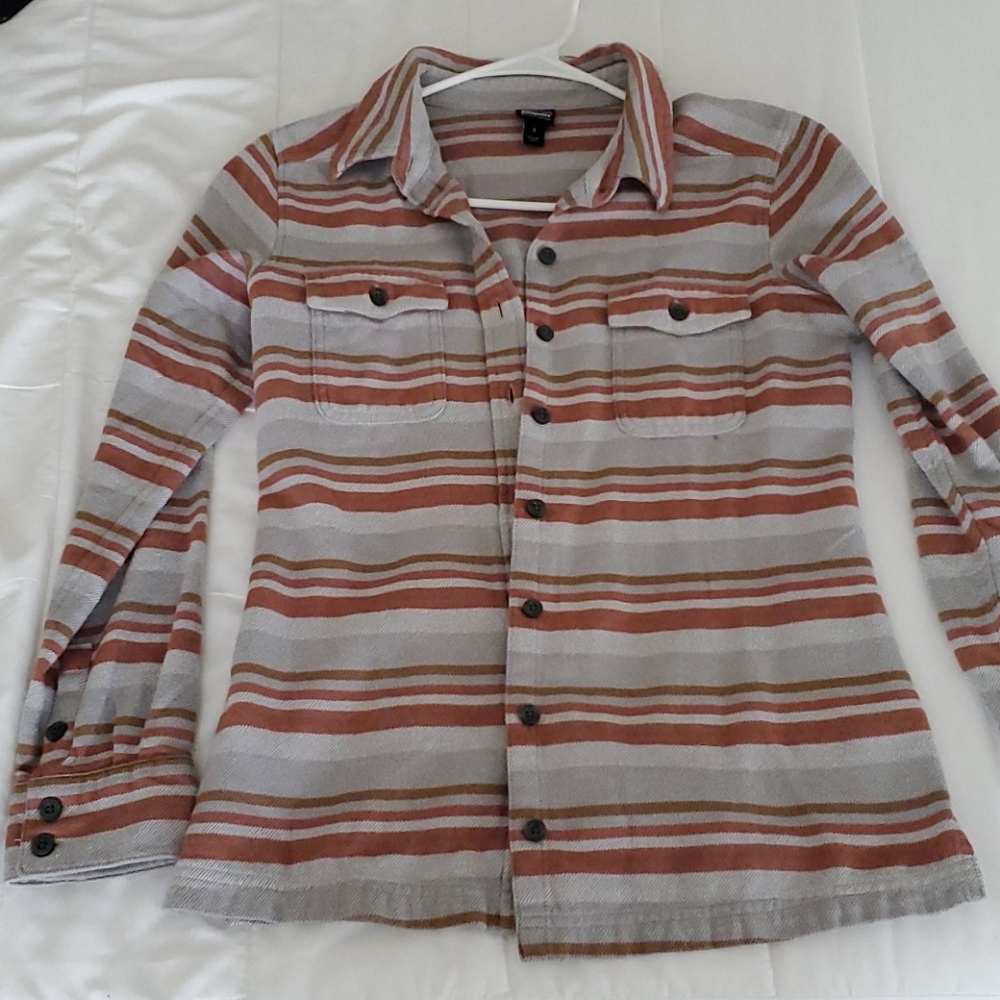 Striped Patagonia flannel